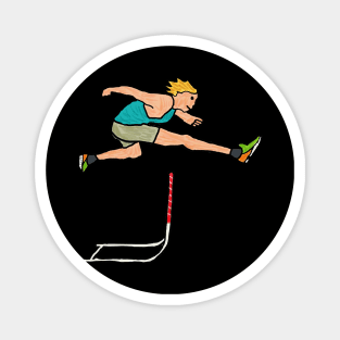 Hurdling Hurdles Magnet